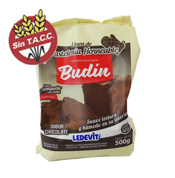Premezcla Budin De Chocolate Ledevit 500g  Cotillon Sergio 1