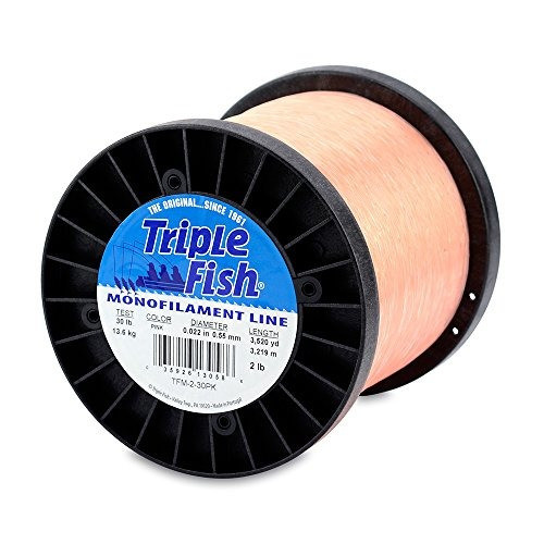 Triple Fish Mono Line, Prueba De 50 Lb (22.7 Kg), .028 In (0 0