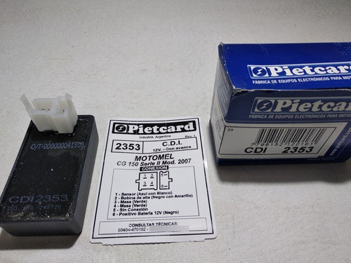 Cdi Motomel Cg  150 Serie 2 Mod 2007 En Motobrand 0