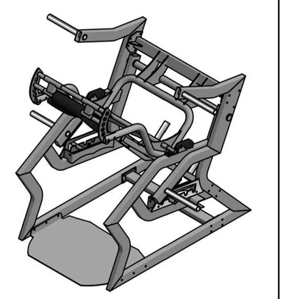Plano Máquina De Gimnasio Sentadillas Con Asistencia 1