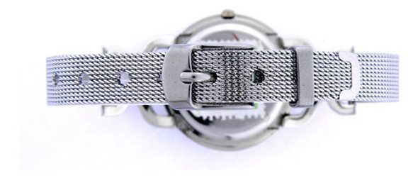 Reloj Montreal Mujer Ml1716 Malla Acero Inox Tejido Strass 1