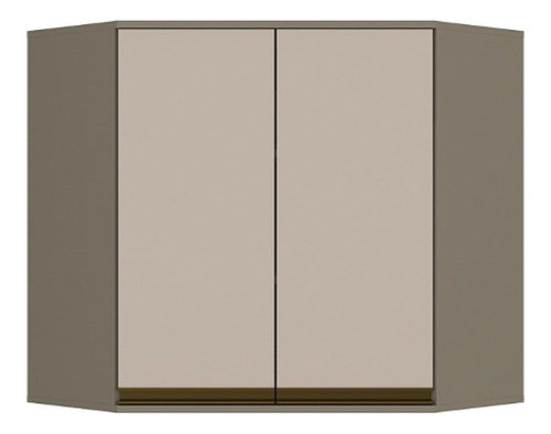 Armário Aéreo Canto 2 Portas Connect Duna/cristal - Henn 0