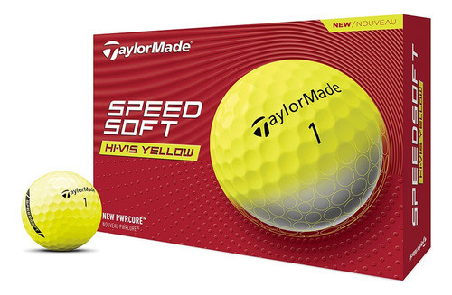 Pelotas Golf Taylormade Speedsoft Suave Kdg Cajax24 Amarilla 0