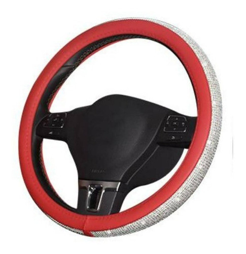 Cubre Volante Rojo Con Stras Para Clio,kangoo,symbol,logan 1