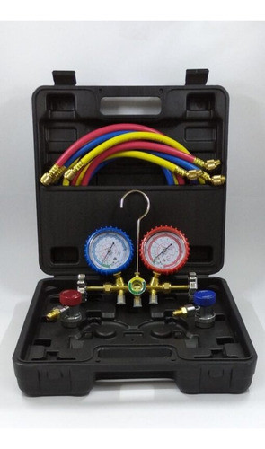 Manifold Gas R134a/r22/404 Automotivo Completo 0