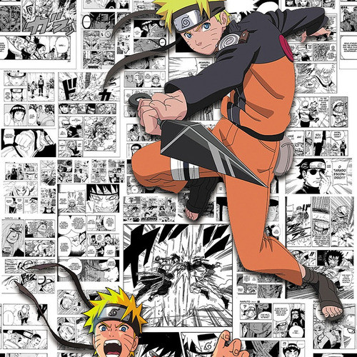 Papel De Parede Adesivo Teen Mangá Naruto Gfc-animado-17 Peq 0