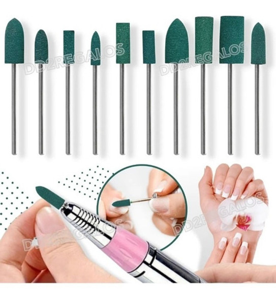 Set Fresa De Goma Pulidor Torno Manicuria Uñas Esculpidas 1 Set Fresa De Goma Pulidor Torno Manicuria Uñas Esculpidas 1