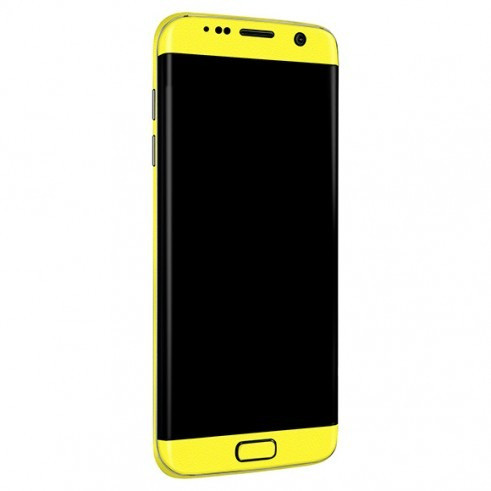 Styker Skin Premium - Jateado Fosco Amarelo Galaxy S7 Edge 0