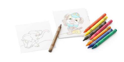 Kit Para Pintar Com Giz De Cera E Cartões 1