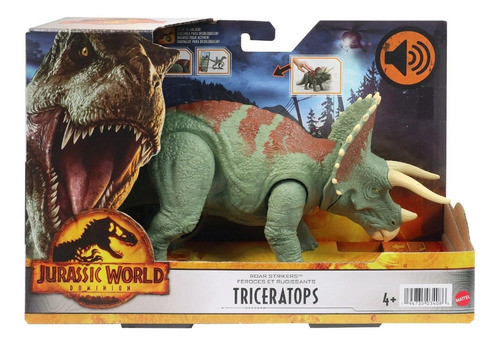 Jurassic World - Triceratops Ruge Y Ataca - Hdx34 0