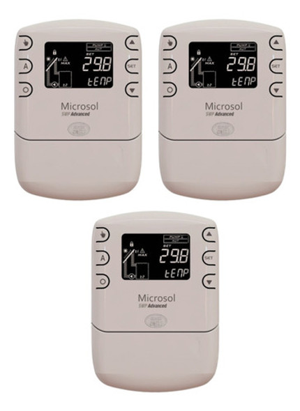 3x Termostato Diferencial Solar Microsol Swp Adv Full Gauge 0