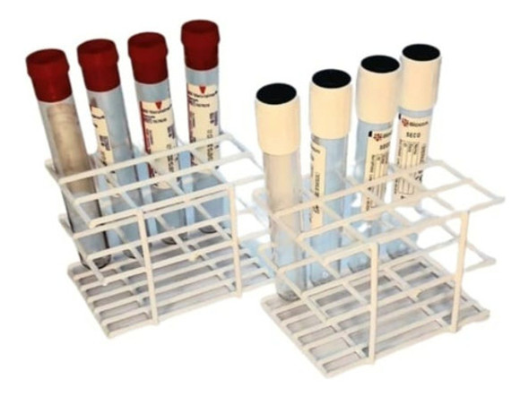 Kit 2 Estantes 12 Lugares Tubo De Ensaio De Até 16mm Prf 0