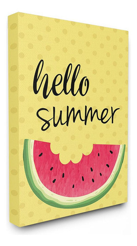 The Stupell Home Decor Collection Hello Summer Watermelon St 0