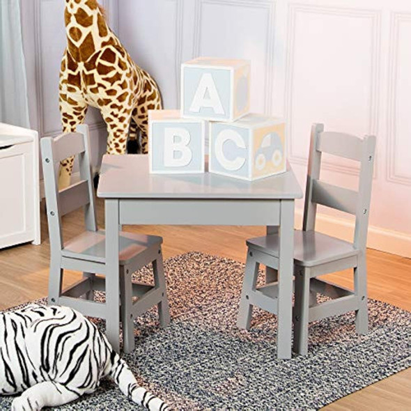 Melissa Y Doug Juego De 3 Mesas Y Sillas Gris 0