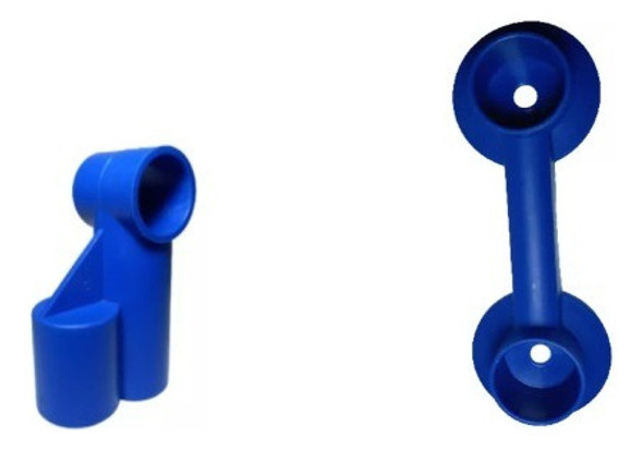 Soporte T Doble Pileta Pelopincho 1076 + Regaton Base Doble 0