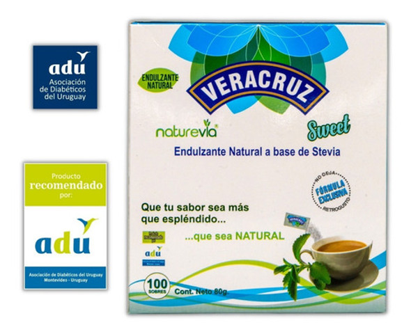 Endulzante Natural Naturevia Veracruz 100 Sobres Sku.1128 1