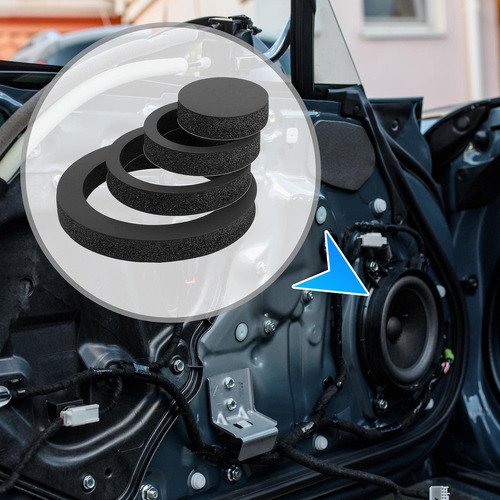 X Autohaux 4 Unids Altavoz Rpido Anillos Coche Altavoz Espum 1
