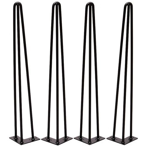 Patas Mesa Escritorio Hairpin 70cm X4 8mm Espesor Horneadas 0