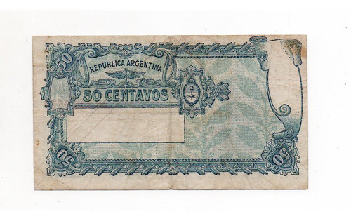 Billete 50 Centavos Moneda Nacional Progreso Bottero 1803 1