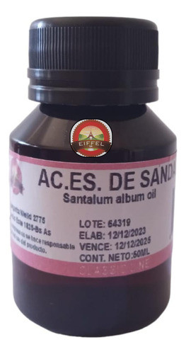 Aceite Esencial De Sandalo 50cc 100% Natural Aromaterapia 0