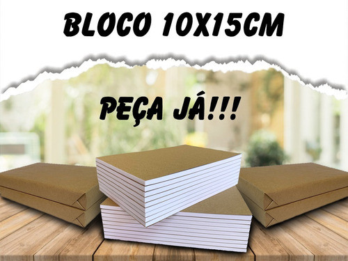 50 Blocos De Rascunho Comanda Anotação 10x15 Cm C/ 50 Folhas 1