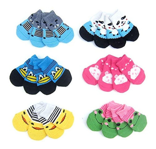 Alfie Pet - Mason 6 Juego De 4 Calcetines De Punto De Algodr 0