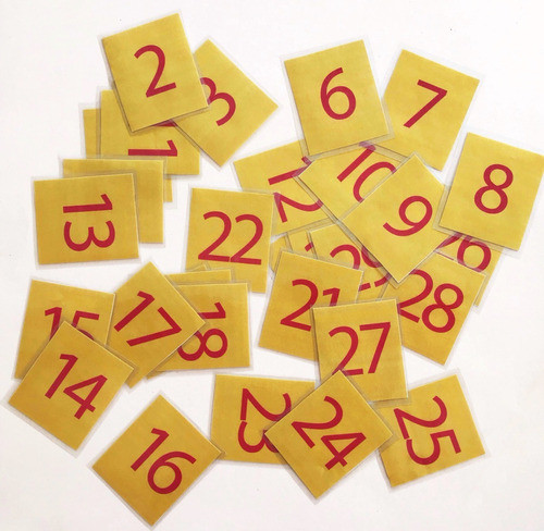Set De Tarjetas Banda Numérica. 0