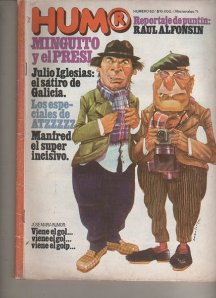 Revista ** Humor** N° 62 Año 1981 - Minguito Y El Presi 0