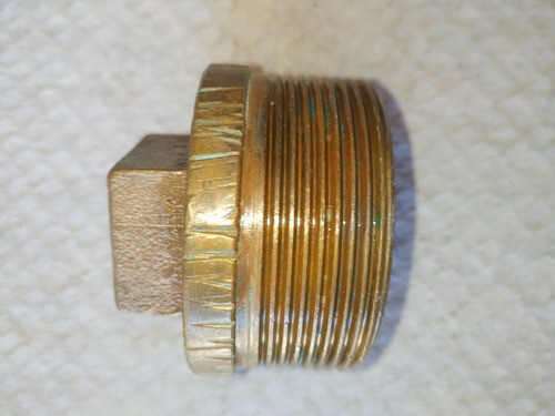 Tapón De Bronce De 2 Pulgadas. 1