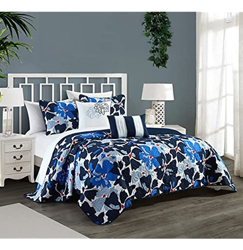 Juego De Edredón De 5 Piezas Chic Home Aster Ropa De Cama Co 1
