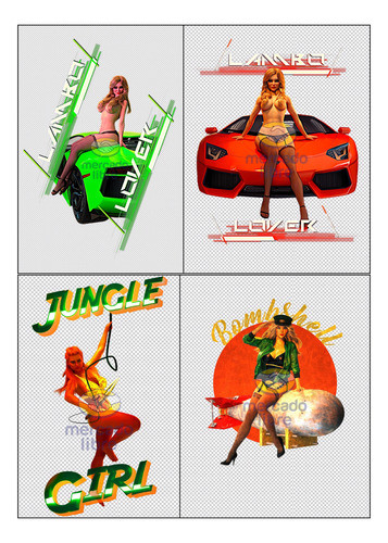 Diseños 4k Chicas Sexys Para Serigrafía Impresión 1