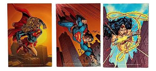 Tarjetas Retro Superheroes Dc Cartas Coleccionables Vintage 0