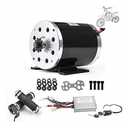 Motor Electrico Brushed 48v 1000w + Controlador + Acelerador 0