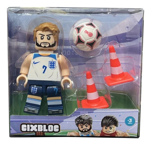 Figura Articulada Inglaterra Jugador Futbol Cixbloc Goal P3 0