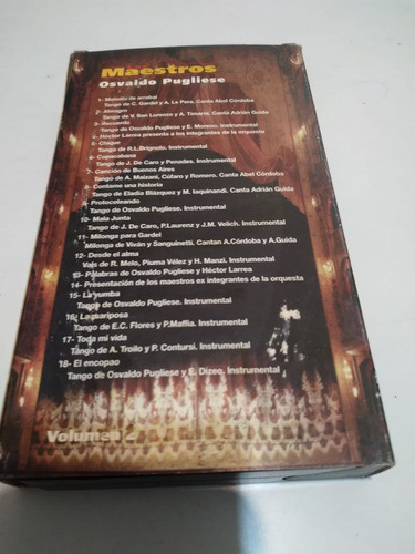 Vhs Osvaldo Pugliese El Maestro En El Colón 1