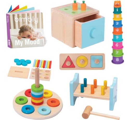 Juguetes Montessori De Madera Para Niños De 1 Año 0