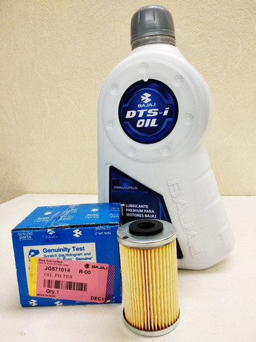 Kit De Servicio Bajaj Rouser 200 Ns As Filtro + Aceite Prem. 1