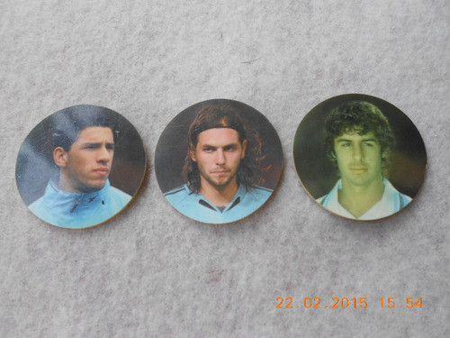 Figuritas Tazos Futbol Maxi Rodriguez Lux Aimar Carrefour 0