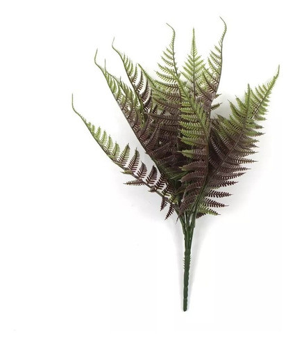 Ramo Helecho Serrucho Brown Planta Artificial Decoracion 0