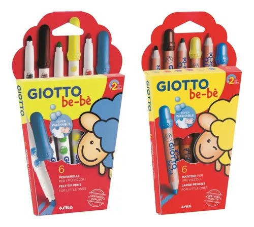 Lapiz Giotto Bebe X 6   + Marcador Giotto Bebé X 6 Promo !! 1