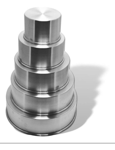 Forma Para Bolo Redonda 10 Cm De Altura Kit 5 Peças 0