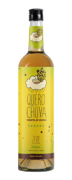 Cachaça Quero Chuva Aperitivo Sabor Banana 750ml 0