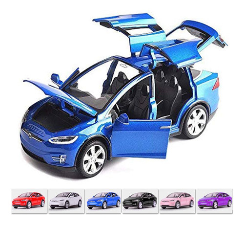 U.s. 1:32 Color Azul Escala X90 Tesla Sonido   Luz Fundido A 0