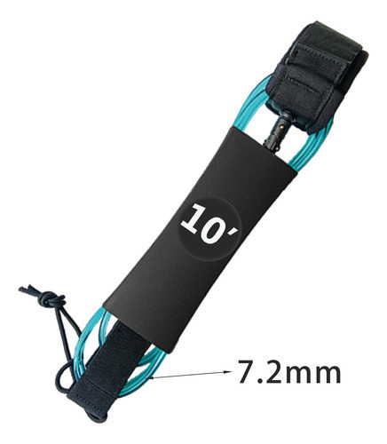 De Prancha De Surf, Corda Elástica Para Perna 10 Pés Azul 1