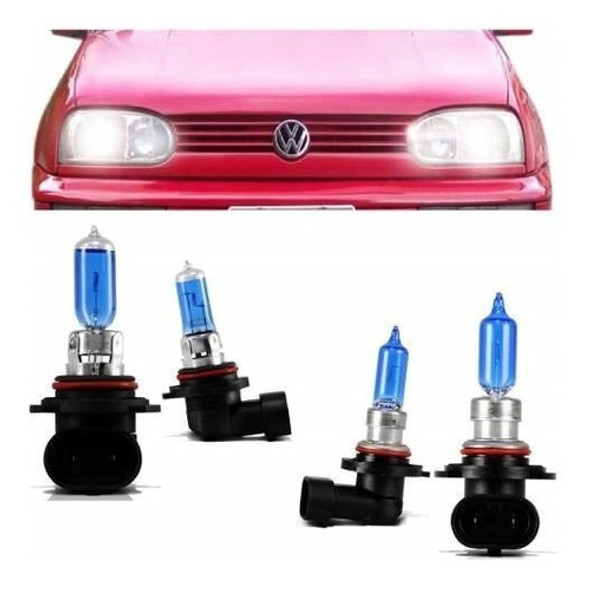 Kit Lampadas Golf Mexicano Gti Glx 95 96 97 98 Super Branca 0