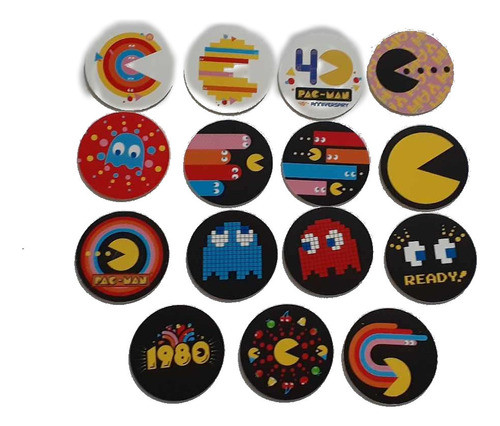 Lote De 15 Tazos Pac-man Brasil Diferentes 0