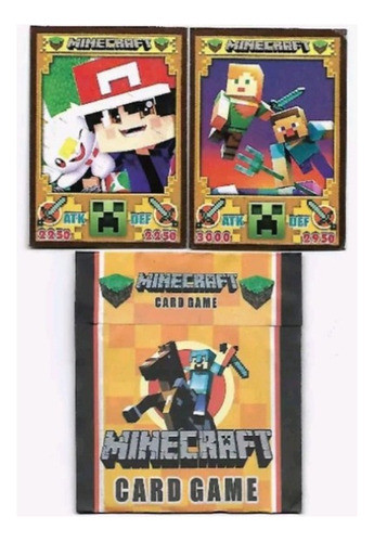 Kit 200 Cartinhas Minecraft / 50 Pacotinhos Minecraft | 0