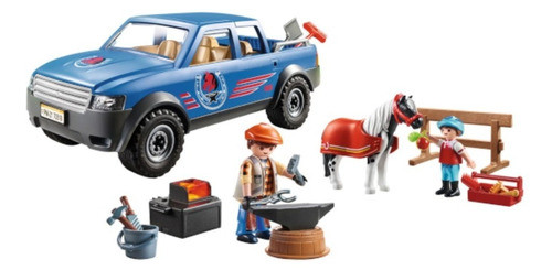 Playmobil Country 70518 El Herrador De Caballos Con Vehiculo 1