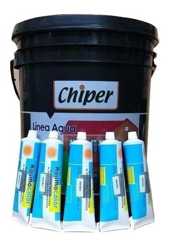 Pintura Latex Chiper Ext/int Antihongo 20lts + 5 Entonadores 0
