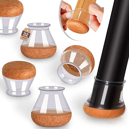 32 Protectores De Suelo Para Silla / Medianos / Transparente 0